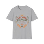 Choose Empathy T-Shirt — Butterfly Hands & Flower (3)