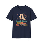 Small Steps Still Move You Forward T-Shirt — Stars & Feet (87)