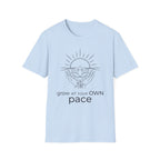 Grow At Your Own Pace T-Shirt — Hand Flower Sun (7)