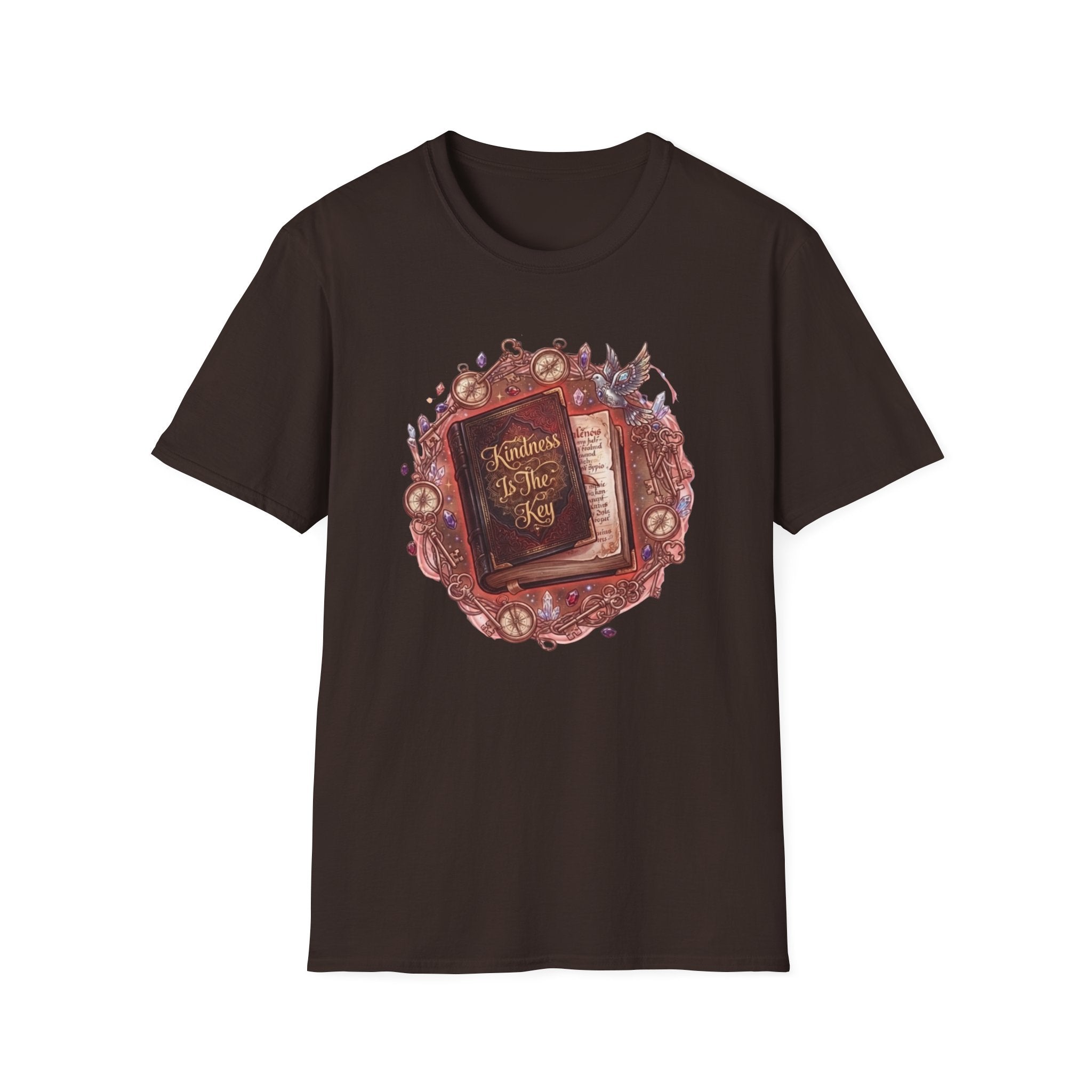 Kindness Is The Key T-Shirt — Compass & Book (84)