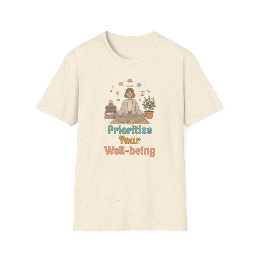 Prioritize Your Well-being T-Shirt — Meditation (94)