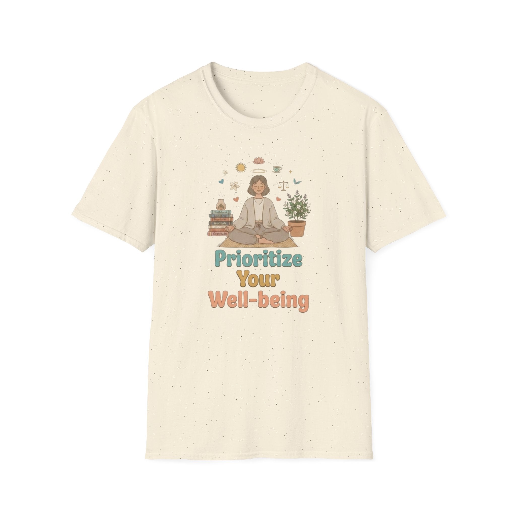 Prioritize Your Well-being T-Shirt — Meditation (94)