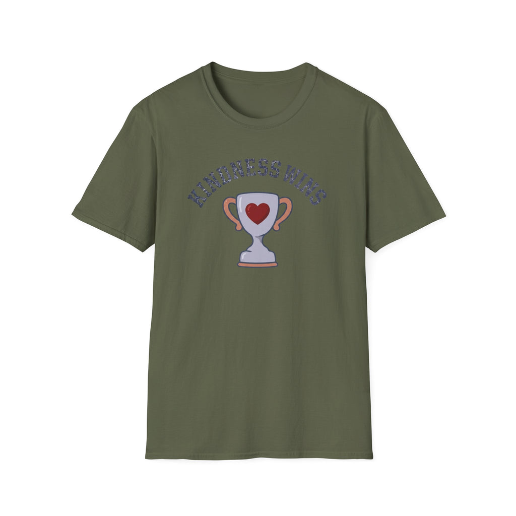 Kindness Wins T-Shirt — Trophy Heart (46)