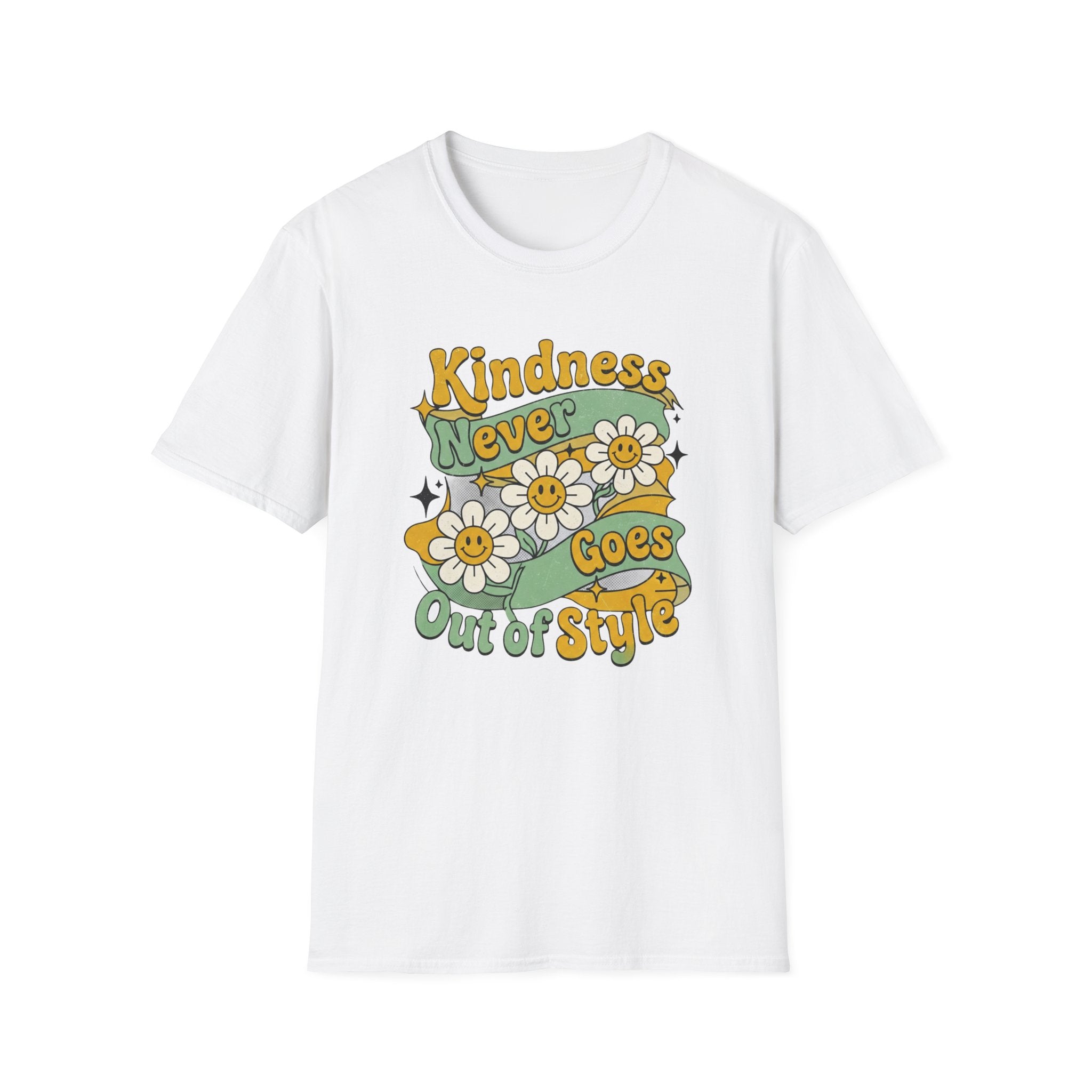 Kindness Never Goes Out Of Style T-Shirt — Stars & Flowers (56)