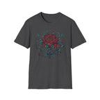 Lightning Rose Sea Green Stem T-Shirt — Rose Lightning (105)