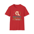 Small Steps Still Move You Forward T-Shirt — Stars & Feet (87)