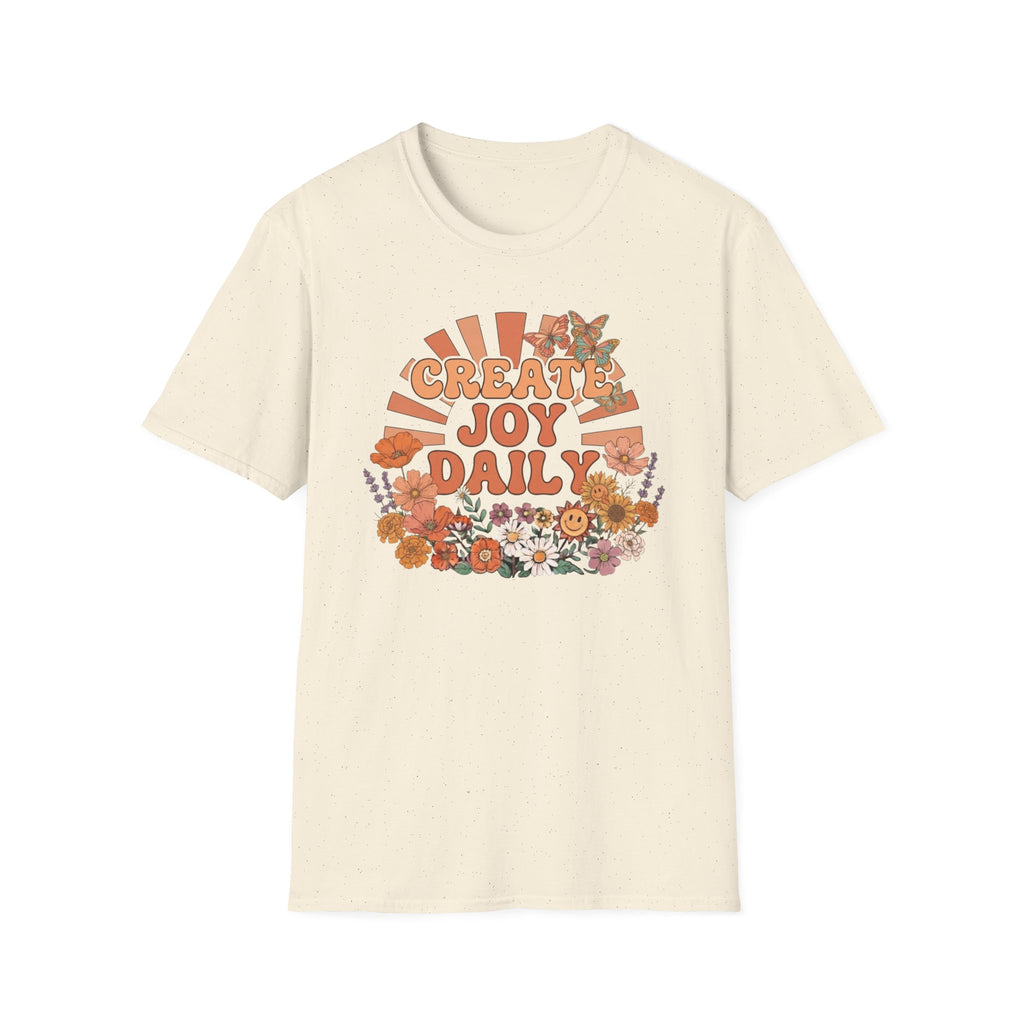 Create Joy Daily T-Shirt — Butterfly Flowers (81)