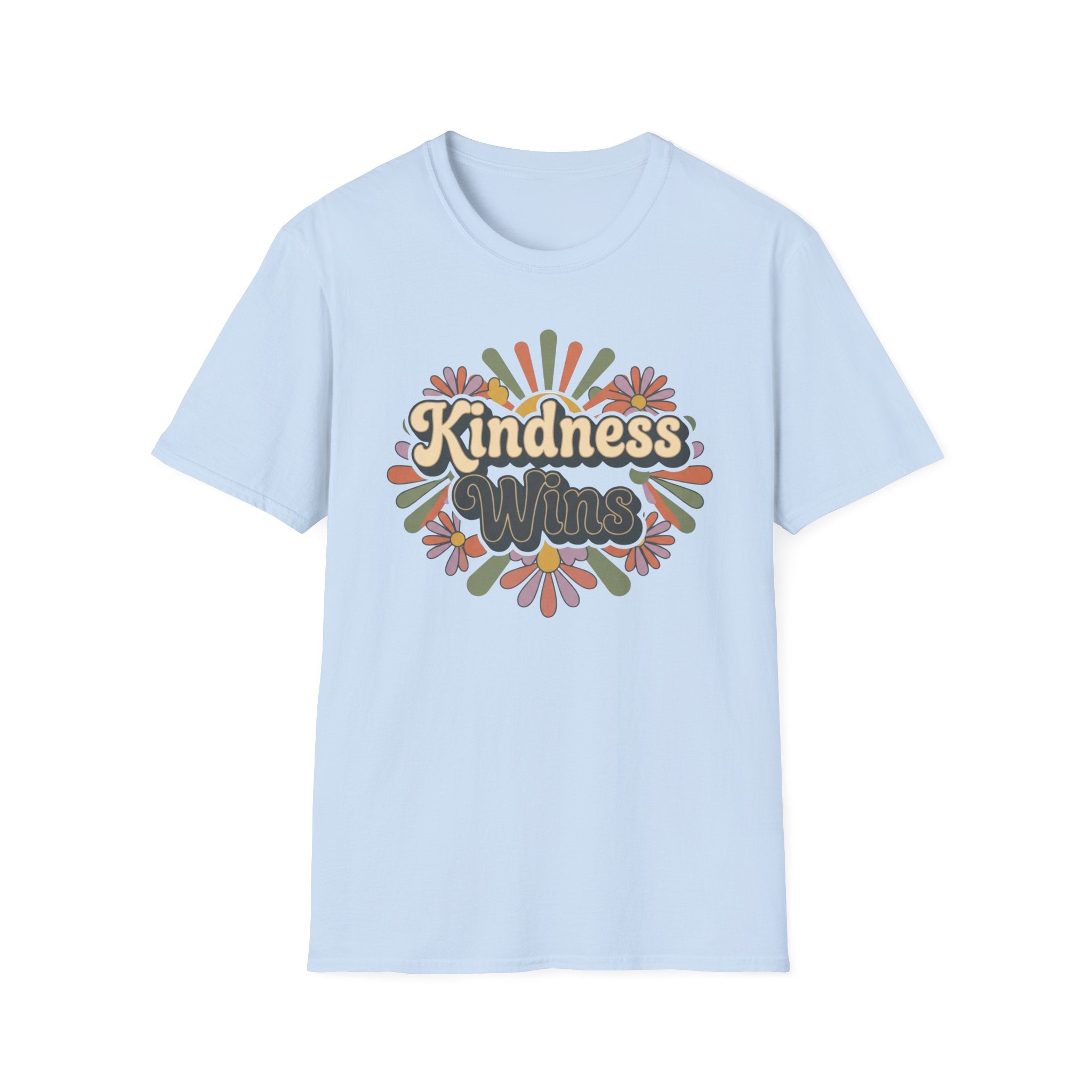 Kindness Wins T-Shirt —Floral (42)