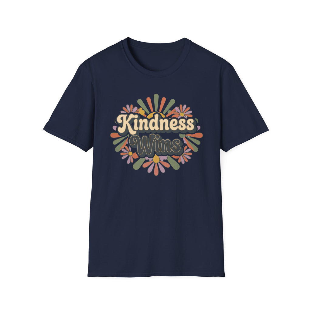 Kindness Wins T-Shirt —Floral (42)