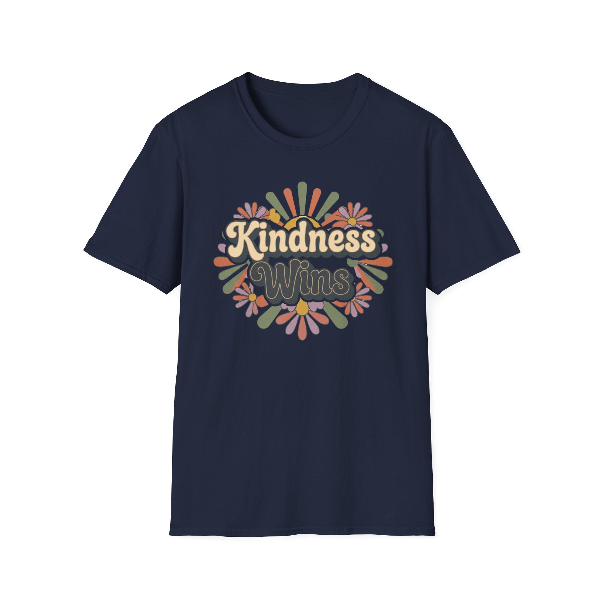 Kindness Wins T-Shirt —Floral (42)