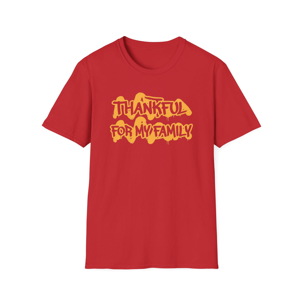 Thankful For My Family T-Shirt — Text (165)