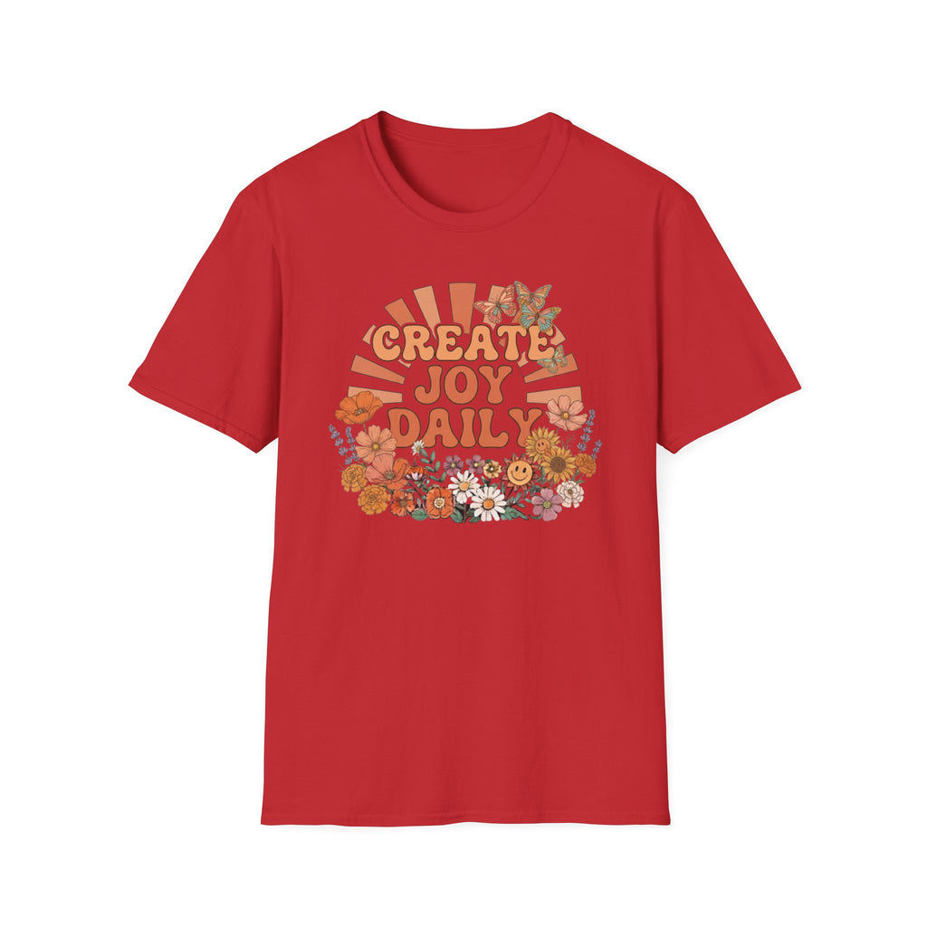 Create Joy Daily T-Shirt — Butterfly Flowers (81)
