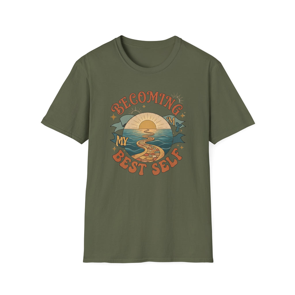 Becoming My Best Self T-Shirt — Sunrise Path (69)