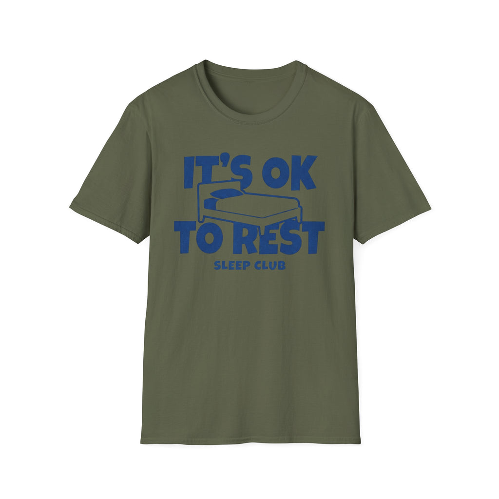 It's OK To Rest Sleep Club T-Shirt — Bed (122)
