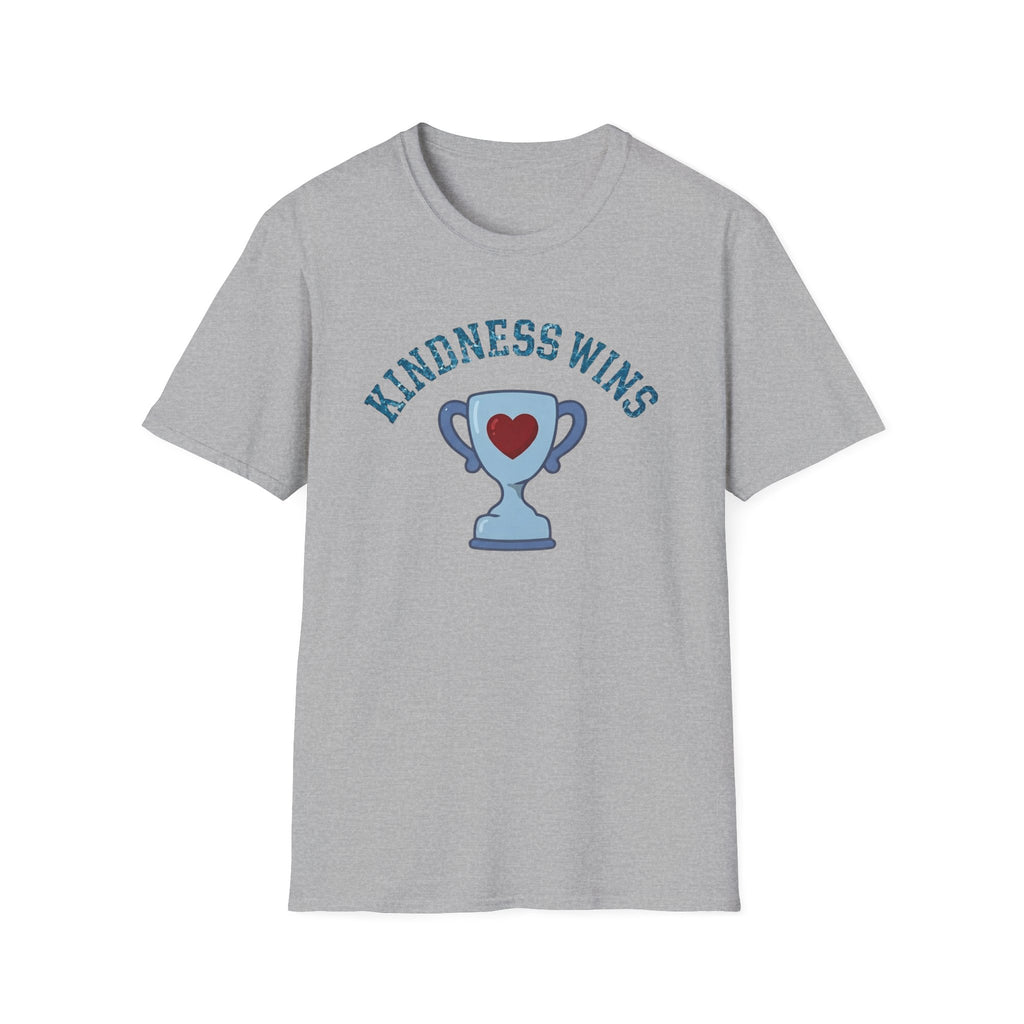 Kindness Wins T-Shirt — Blue Trophy (51)