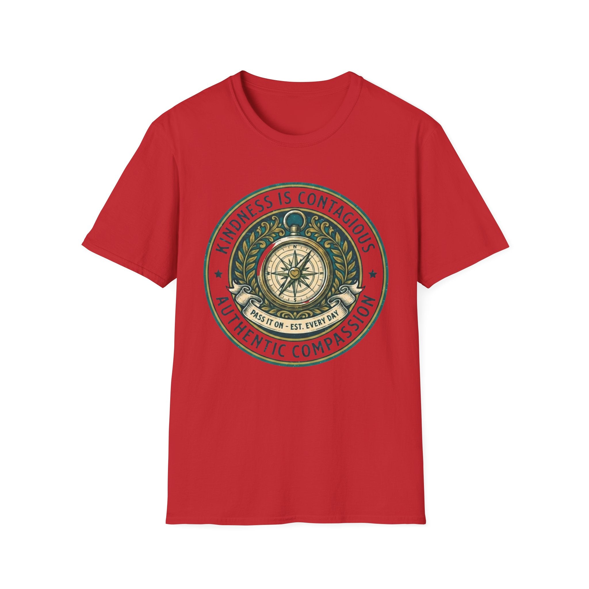 Kindness Is Contagious T-Shirt —Emblem & Compass (20)