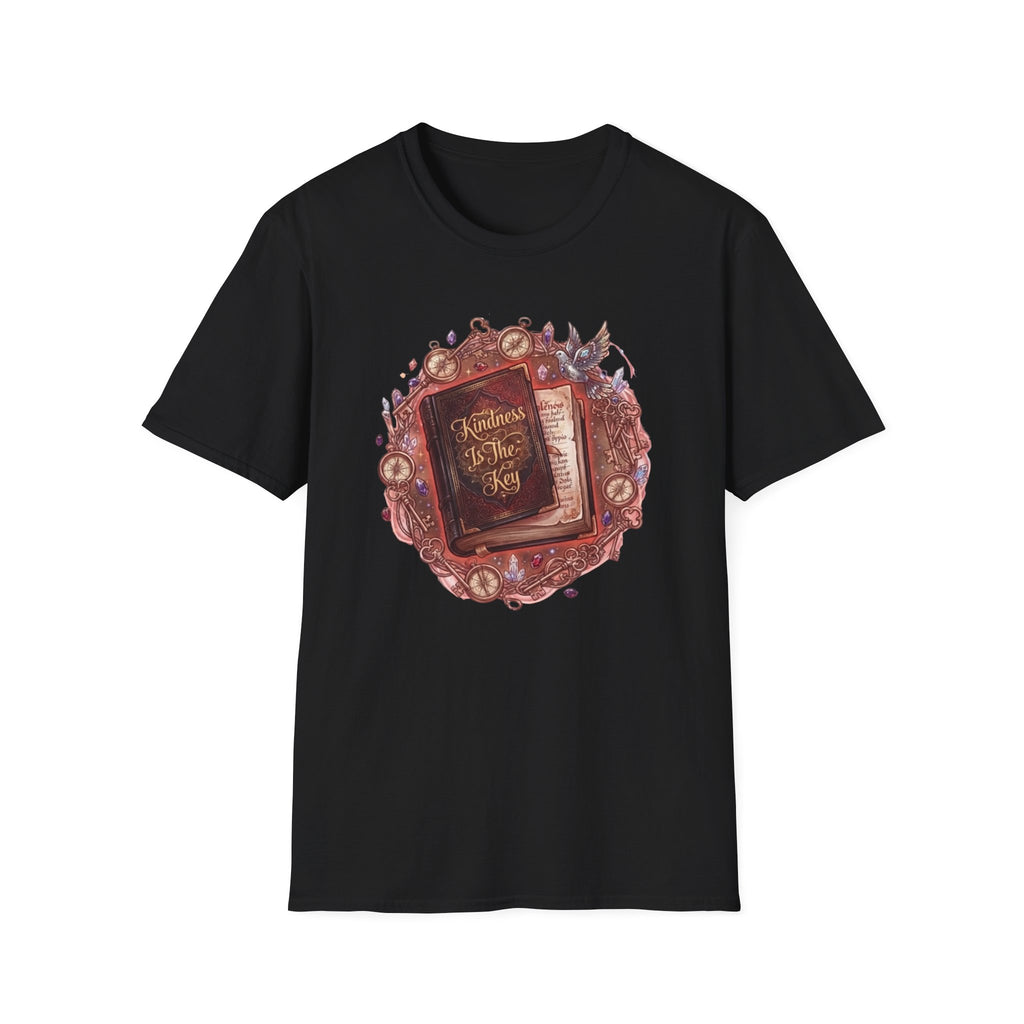 Kindness Is The Key T-Shirt — Compass & Book (84)
